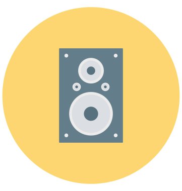 Hoparlör illüstrasyon renk vektör izole simge kolay düzenlenebilir ve özel kullanım için boş zaman, seyahat ve Tur 