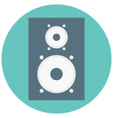 Hoparlör illüstrasyon renk vektör izole simge kolay düzenlenebilir ve özel kullanım için boş zaman, seyahat ve Tur 