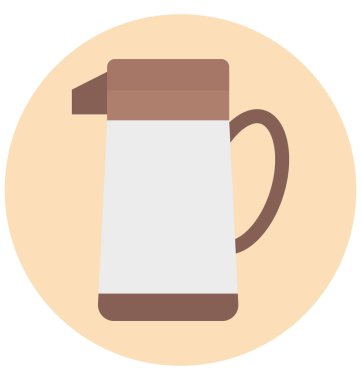 Termos illüstrasyon renk vektör izole simge kolay düzenlenebilir ve özel kullanım için boş zaman, seyahat ve Tur 