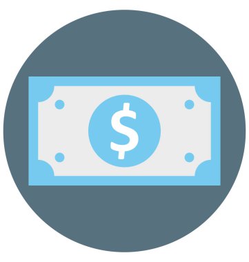 Banknot illüstrasyon renk vektör izole simge kolay düzenlenebilir ve özel kullanım için boş zaman, seyahat ve Tur 