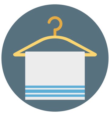 Havlu askısı illüstrasyon renk vektör izole simgesi kolay düzenlenebilir ve özel kullanım için boş zaman, seyahat ve Tur 