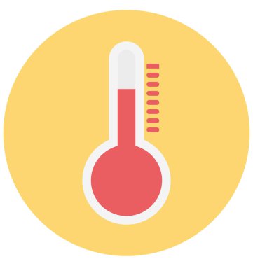 Termometre illüstrasyon renk vektör izole simge kolay düzenlenebilir ve özel kullanım için boş zaman, seyahat ve Tur 