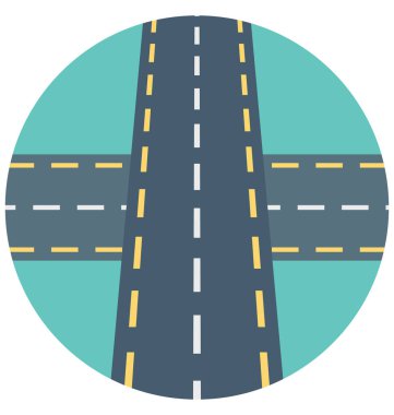 Yol illüstrasyon renk vektör izole simge kolay düzenlenebilir ve özel kullanım için boş zaman, seyahat ve Tur 