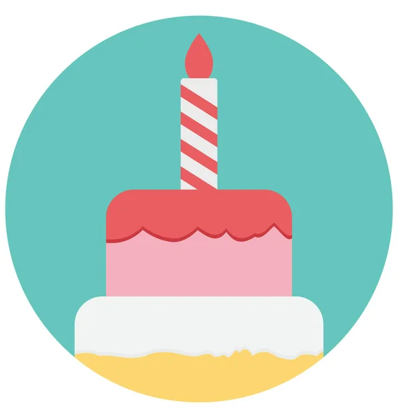 Cake Illustration Color Vector Isolated Icon Easy Editable Special Use — стоковый вектор