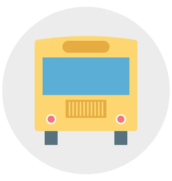バスの図色ベクトル分離アイコン編集可能な特別な使いやすいレジャー ツアーの — ストックベクタ