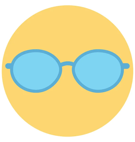 Gafas Sol Ilustración Color Vector Icono Aislado Fácil Editable Uso — Vector de stock