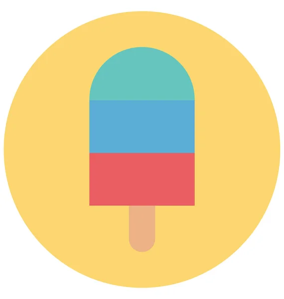 Ice Pop Illustration Color Vector Isolated Icon Easy Editable Special — Stock Vector