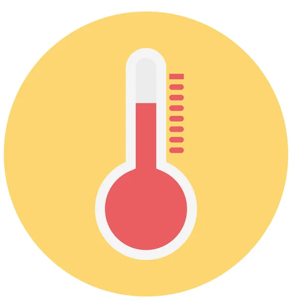 Thermometer Illustration Color Vector Isolated Icon Easy Editable Special Use — Stock Vector