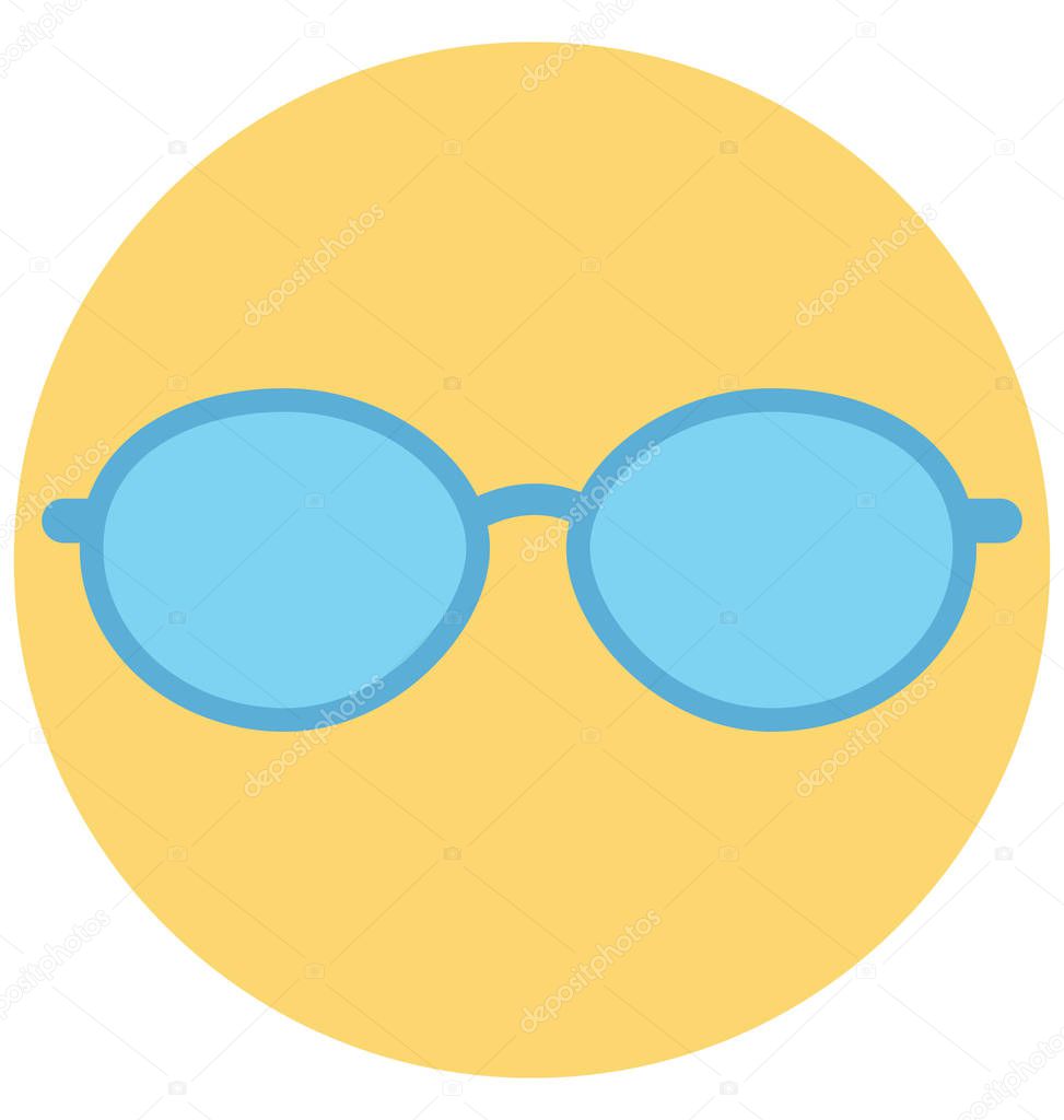 Sunglasses Illustration Color Vector Isolated Icon easy editable and special use for Leisure,Travel and Tour 