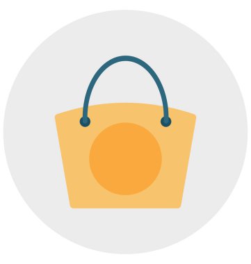 El çantası illüstrasyon renk vektör izole simge kolay düzenlenebilir ve özel kullanım için boş zaman, seyahat ve Tur 