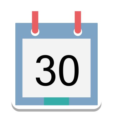 Takvim, duvar takvimi kolayca olabilen renk izole vektör simge Düzenle veya değişikliğin