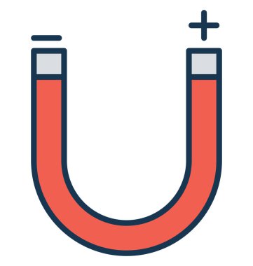 Çekmek, mıknatıs, vektör simgesi