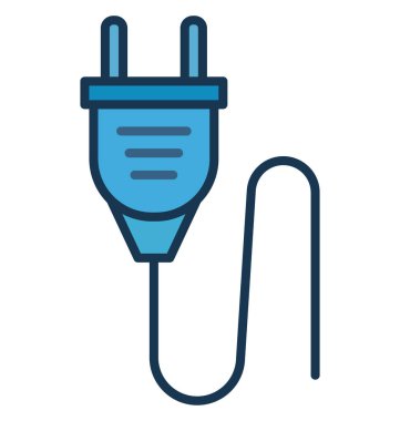 Elektrik fişi, fiş vektör simgesi