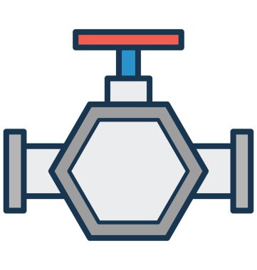  Ana boru hattı, boru Vana, vektör simgesi