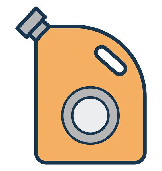 Diesel Can Gallon Isolated Vector Icon Can Easily Modified Edit — Stock Vector