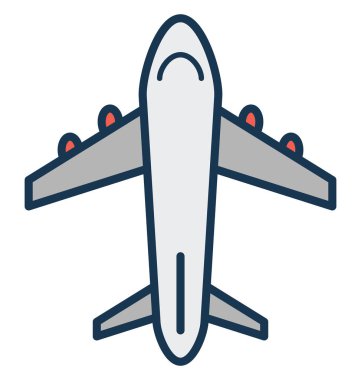 Uçak, uçak, vektör simgesi