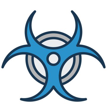 Tehlike, nükleer, vektör simgesi