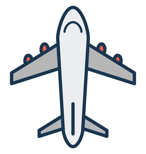 Aeroplane Airplane Vector Icon — Stock Vector