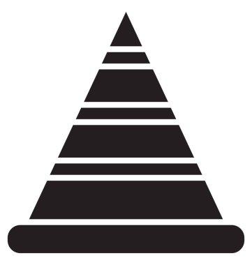 Koni PIN, izole vektör simge kolayca değiştirilebilir veya düzenleme İnşaat