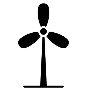 Aerogenerator, eğlenceyi vektör simgesi