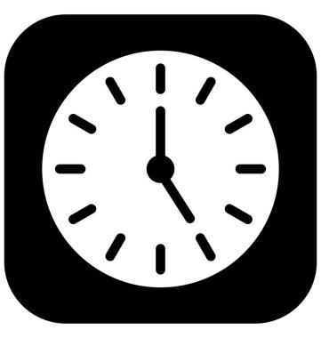 Saat, saat izole vektör simge kolayca değiştirilebilir veya Düzenle