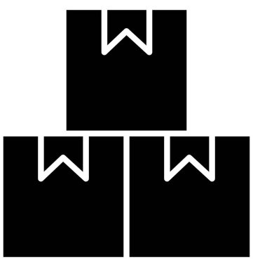 Kutular, izole vektör simge kolayca değiştirilebilir veya düzenleme paketleri