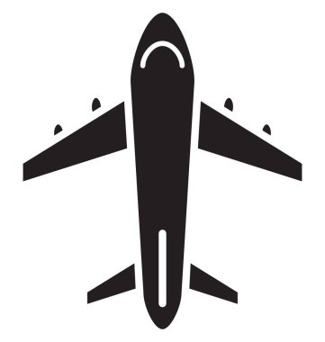 Uçak, uçak, vektör simgesi