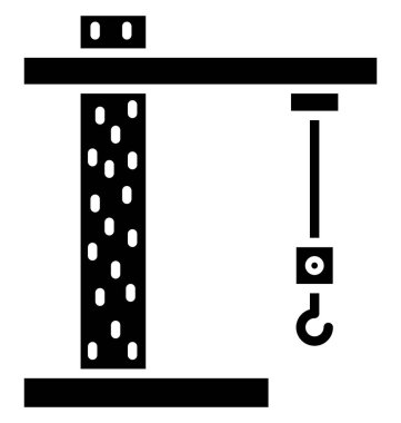 İzole vektör simge kolayca değiştirilebilir veya düzenleme kaldırma, vinç