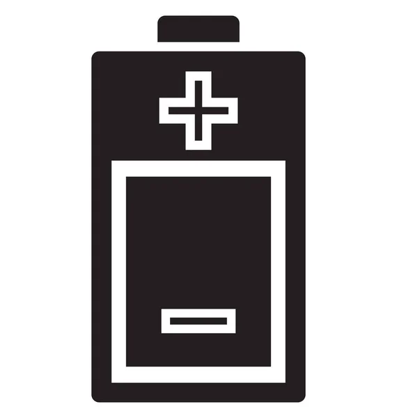 Ładowania Baterii Bateria Poziom Białym Tle Vector Icon Mogą Być — Wektor stockowy