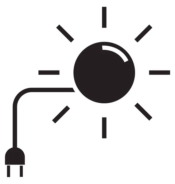 Spina Elettrica Spina Icona Vettoriale Isolata Può Essere Facilmente Modificata — Vettoriale Stock