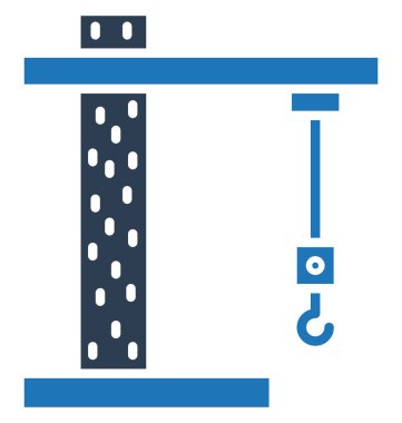 İzole vektör simge kolayca değiştirilebilir veya düzenleme kaldırma, vinç