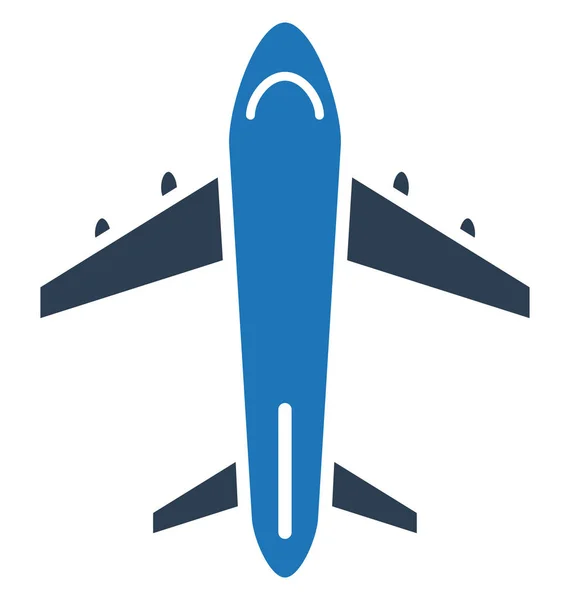 Самолет Самолет Векторная Икона — стоковый вектор
