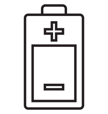 Pil şarj, pil seviyesi izole vektör simge kolayca değiştirilebilir veya düzenleme