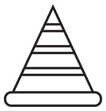 Koni PIN, izole vektör simge kolayca değiştirilebilir veya düzenleme İnşaat