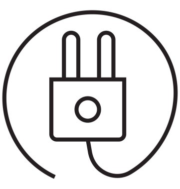 Elektrik prizinden, vektör simge kolayca değiştirilebilir veya düzenleme tak