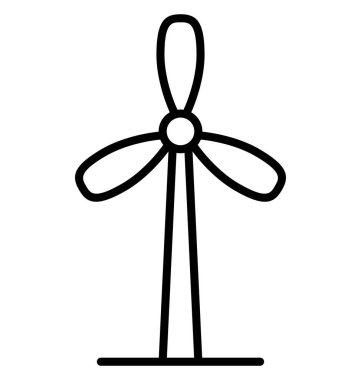 Aerogenerator, eğlenceyi vektör simge kolayca değiştirilebilir veya düzenleme