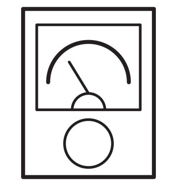 Amper, dijital izole vektör simge kolayca değiştirilebilir veya düzenleme