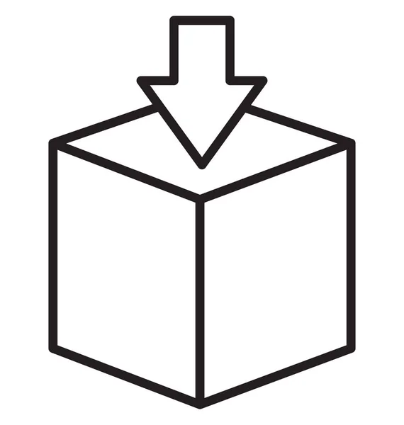 Boxy Balíčky Izolované Vektorové Ikony Lze Snadno Upravit Nebo Upravit — Stockový vektor