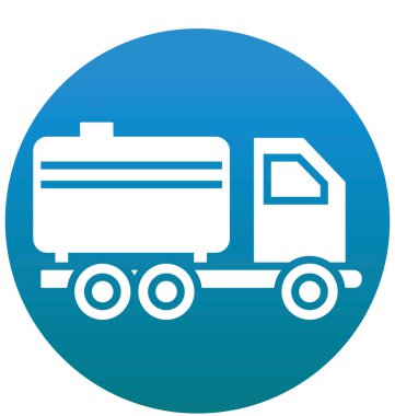 Nakliye, izole vektör simge kolayca değiştirilebilir veya düzenleme Benzin tankeri