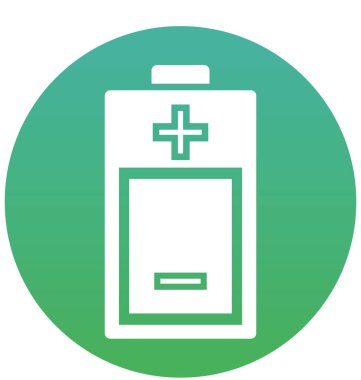 Pil şarj, pil seviyesi izole vektör simge kolayca değiştirilebilir veya düzenleme