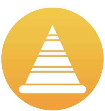 Koni PIN, izole vektör simge kolayca değiştirilebilir veya düzenleme İnşaat