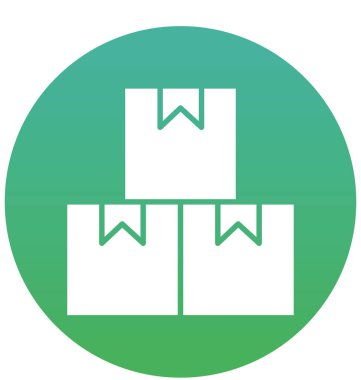 Kutular, izole vektör simge kolayca değiştirilebilir veya düzenleme paketleri