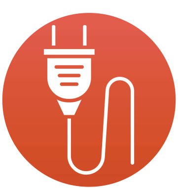 Elektrik prizinden, vektör simge kolayca değiştirilebilir veya düzenleme tak