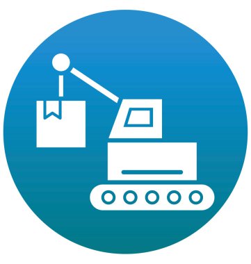 İzole vektör simge kolayca değiştirilebilir veya düzenleme kaldırma, vinç