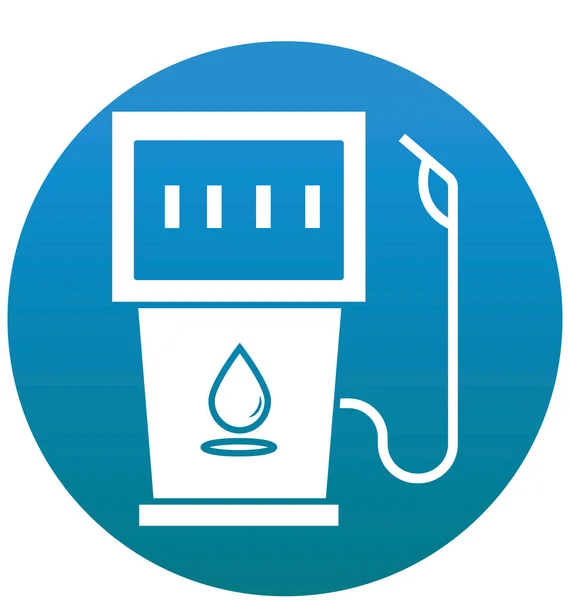 Yakıt Dağıtıcısı Izole Vektör Simge Kolayca Değiştirilebilir Veya Düzenleme Yakıt — Stok Vektör
