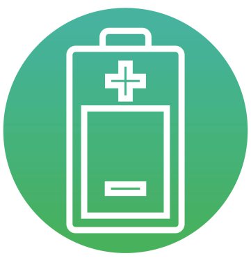 Pil şarj, pil seviyesi izole vektör simge kolayca değiştirilebilir veya düzenleme