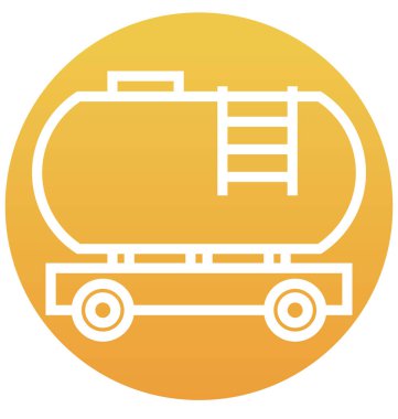 Nakliye, yakıt kamyon vektör simge kolayca değiştirilebilir veya düzenleme