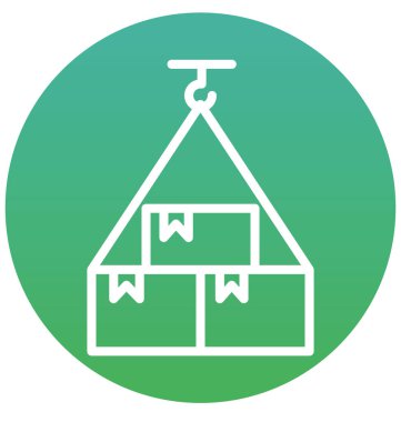 Konteyner, izole vektör simge kolayca değiştirilebilir veya düzenleme