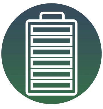 Pil şarj, pil seviyesi, simge kolayca değiştirilebilir veya düzenleme