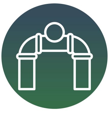 Ana boru hattı, boru Vana izole vektör simge kolayca değiştirilebilir veya düzenleme